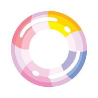 colorful float ring vector