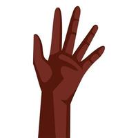 afro hand human up vector