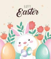 happy easter card vector