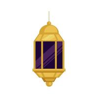 golden and purple lamp vector