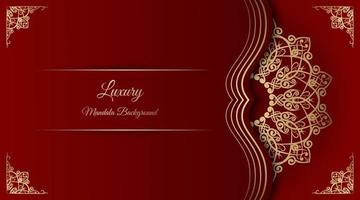 luxury background, with golden mandala vector