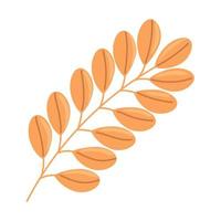 autumn branch with leafs vector