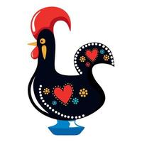 traditional portuguese rooster vector