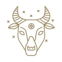 Tauro astrología signo del zodiaco vector