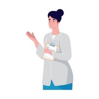 female doctor with order vector