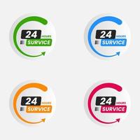 24 hours service vector