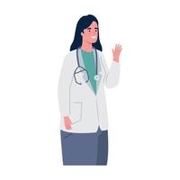 female doctor worker vector