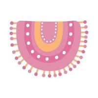 pink llama pad accessory vector