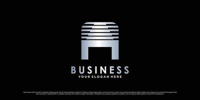 Monogram logo design initial letter a for business or personal with creative concept Premium Vector
