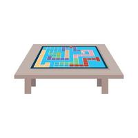 parcheesi board in table vector