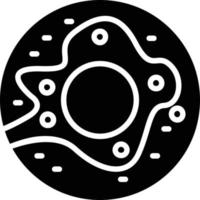 Doughnut Glyph Icon vector