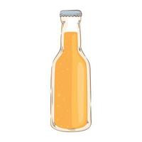 retro beer bottle vector