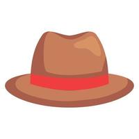 sombrero naranja masculino vector