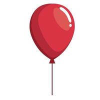 red balloon helium floating vector