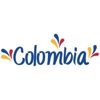 letras del pais de colombia vector