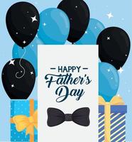 happy fathers day lettering vector