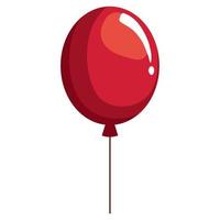 red balloon helium float vector