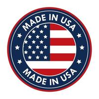 made in usa emblem vector