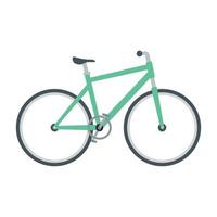 green bicycle sport vehicle vector