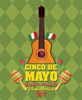 cinco de mayo card vector