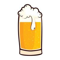 beer drink glass vector