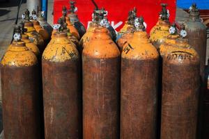 old rusty oxygen tubes photo