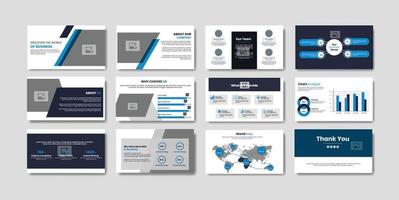 Minimalist Corporate business presentation slide vector