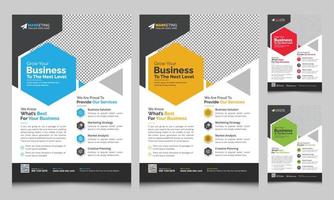 Modern Corporate Business Flyer Leaflet Template Design, Abstract Flyer Brochure Cover Vector Design, Annual Report, Business Proposal, Promotion, Advertise, Publication Layout