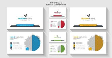 Modern Creative Business Card Template Vector, Elegant Simple Minimal Visiting Card Design Layout