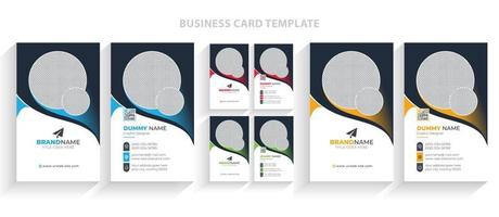 Modern Creative Business Card Template Vector, Elegant Simple Minimal Visiting Card Design Layout vector