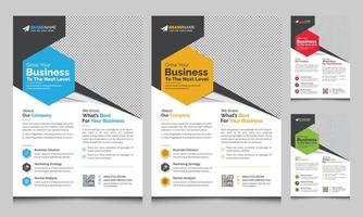 Modern Corporate Business Flyer Leaflet Template Design, Abstract Flyer Brochure Cover Vector Design, Annual Report, Business Proposal, Promotion, Advertise, Publication Layout