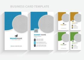 Modern Creative Business Card Template Vector, Elegant Simple Minimal Visiting Card Design Layout vector