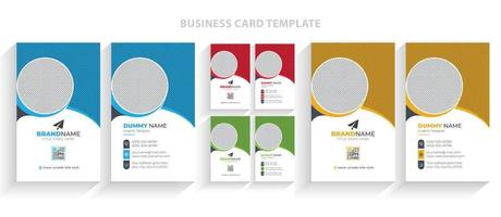 Modern Creative Business Card Template Vector, Elegant Simple Minimal Visiting Card Design Layout
