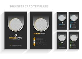 Modern Creative Business Card Template Vector, Elegant Simple Minimal Visiting Card Design Layout vector