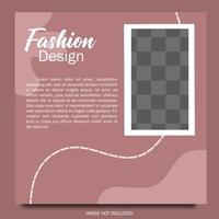 Social media post design template, with wavy style, suitable for promoting your business on social mediaSocial media post design template, with wavy style, suitable for promoting your business vector