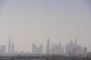 panorama de la ciudad de dubai foto