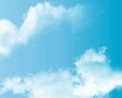 white cloud with blue sky background photo