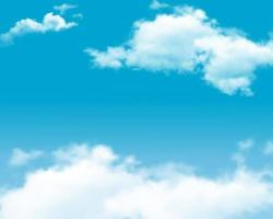 nube blanca con fondo de cielo azul foto