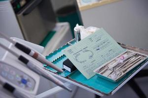 woman patient at the dentist photo