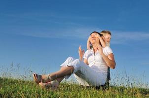 woman child outdoor photo