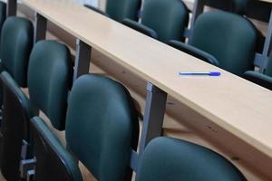 Empty classroom view photo