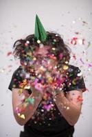confetti man on party photo