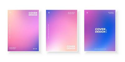 Vector design template in trendy vibrant gradient colors. Futuristic posters, banners, brochures, flyers, and cover designs.