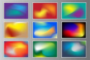 Gradient abstract backgrounds set. color gradients for app, web design, webpages, banners, greeting cards. vector illustration design.