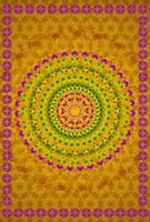 Background with mandala ornament, round indian pattern, muslim pattern vector