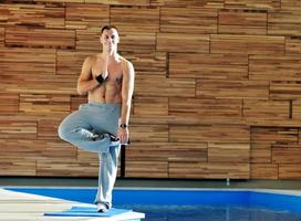 yoga man workout photo