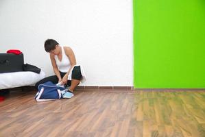 girl in fitness studio photo