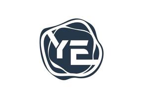 Letter YE logo and icon design template vector