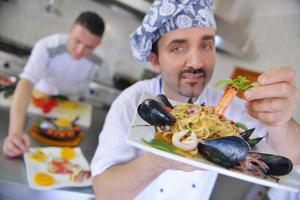 chef preparing food photo