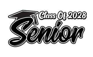 Class Of 2028 Vector, T shirt Design vector